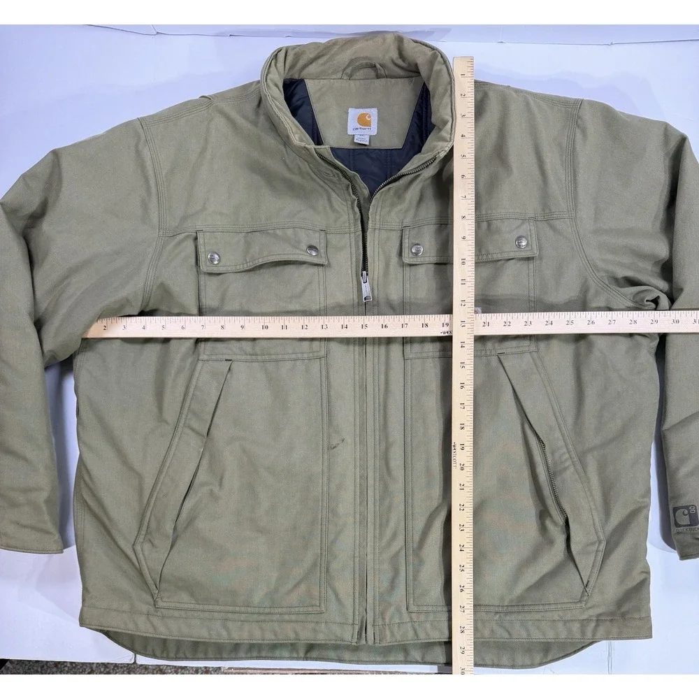 Carhartt Quick Duck Jacket 2XL Moss Green Work Coat 100107‎